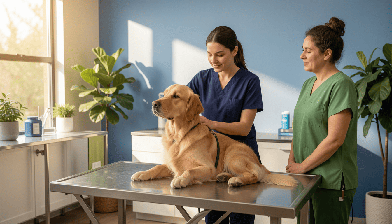 Consultório veterinário moderno